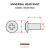 MS20470B4-4   UNIVERSAL HEAD RIVET