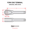 MS20667-6   FORK END TERMINAL
