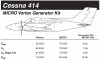 VG5013   MICRO VORTEX GENERATOR KIT - CESSNA 414