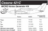 VG5016   MICRO VORTEX GENERATOR KIT - CESSNA 421C