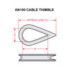 AN100C5   CABLE THIMBLE