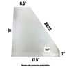 U12253-002   PIPER PA-18 LEFT FRONT TRIANGLE WINDOW - CLEAR