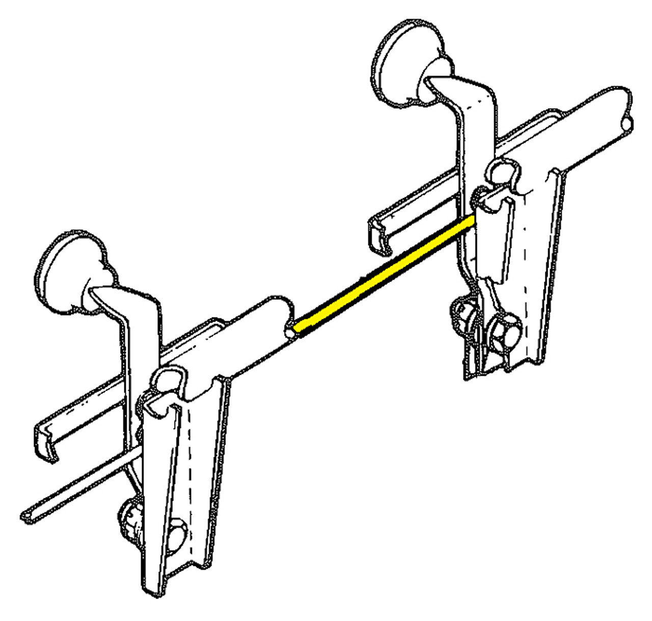 U41551-000   UNIVAIR THROTTLE LEVER CONNECTING LINK - FITS PIPER