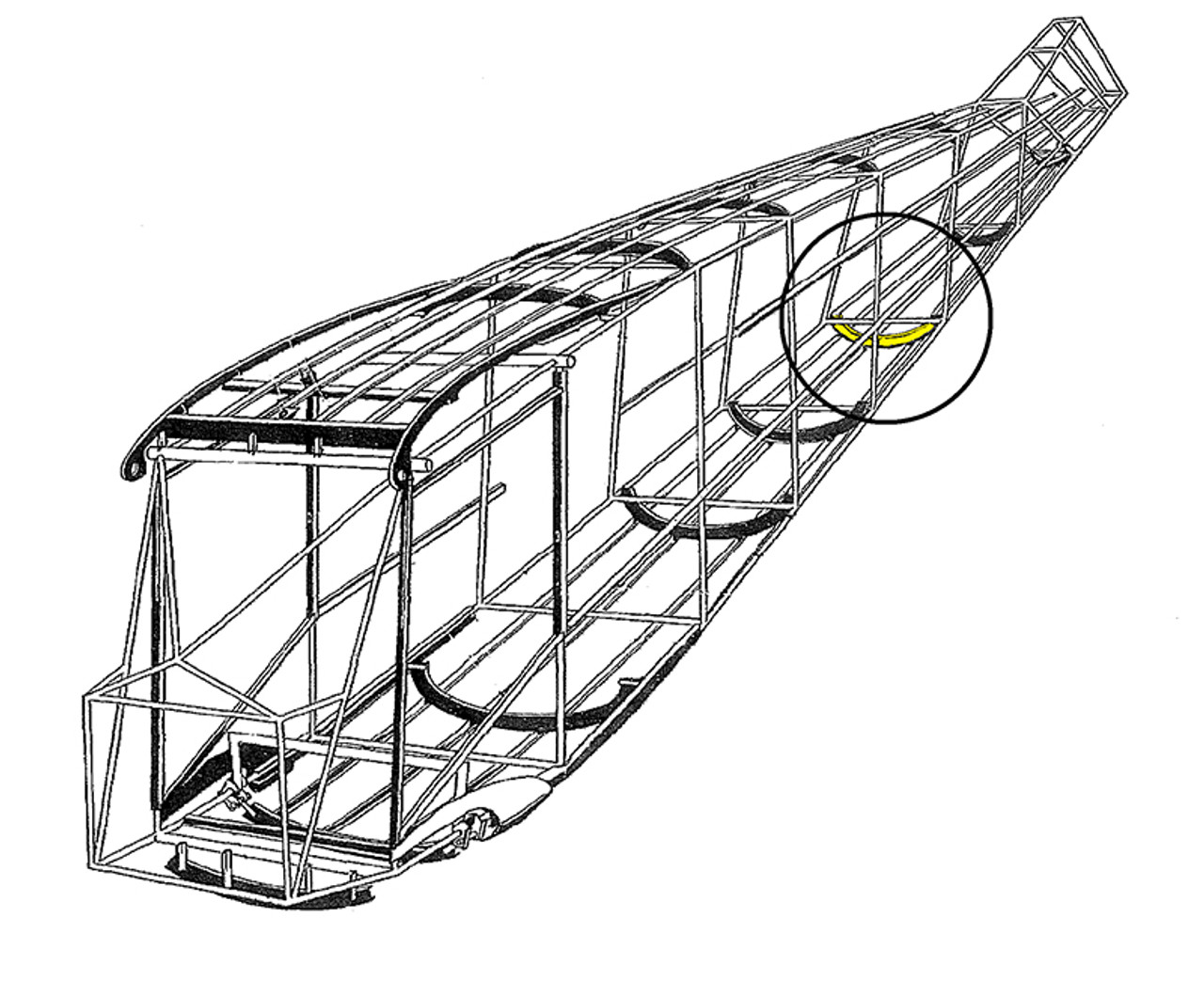 108-3001424   STINSON FUSELAGE BOW ASSEMBLY