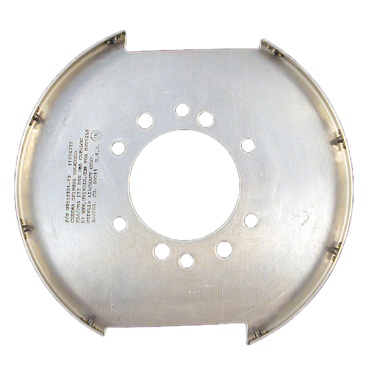 U0550321-010 UNIVAIR AFT SPINNER BULKHEAD - FITS CESSNA