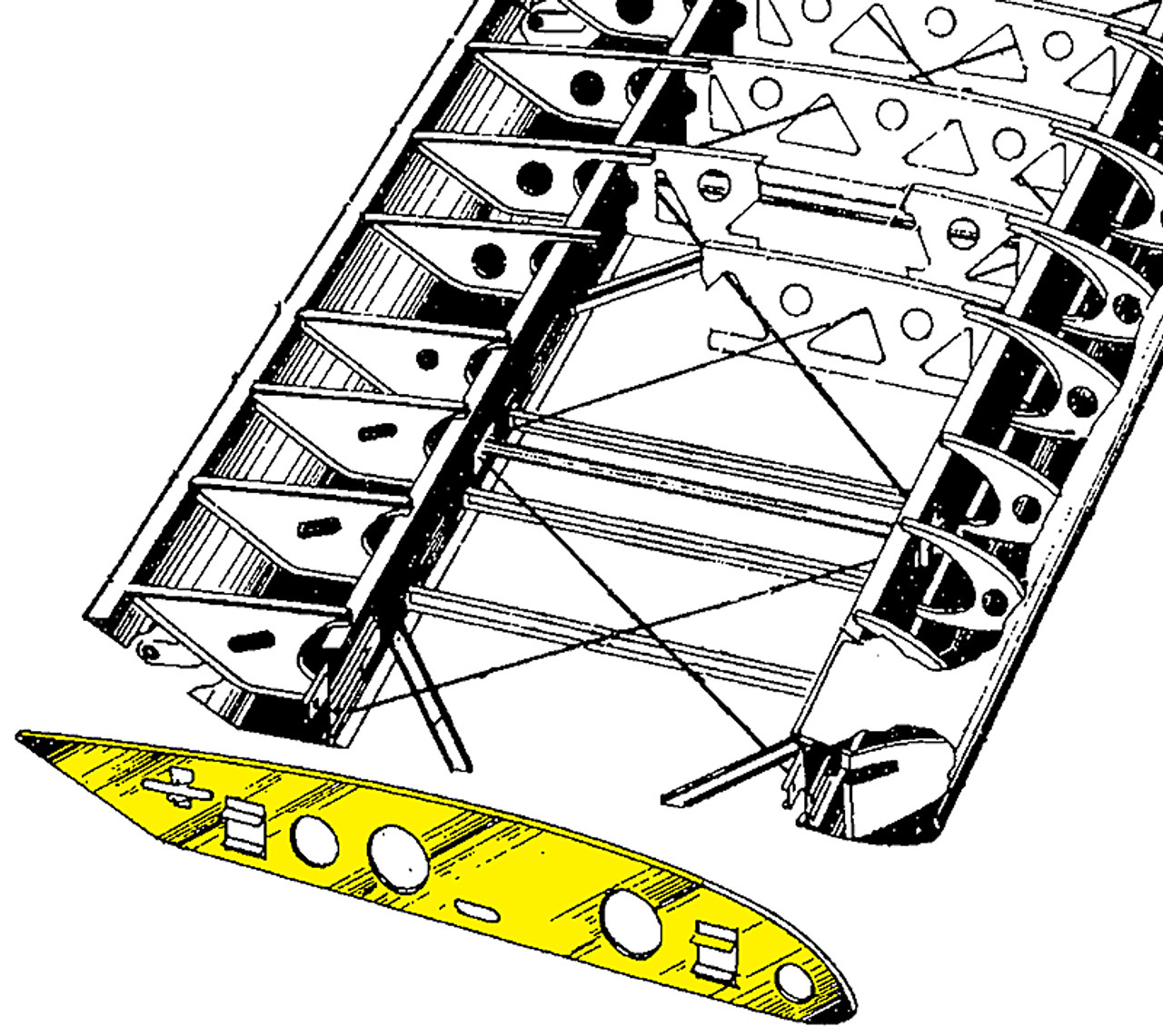 108-1111038-4   STINSON WING RIB ASSEMBLY - LEFT