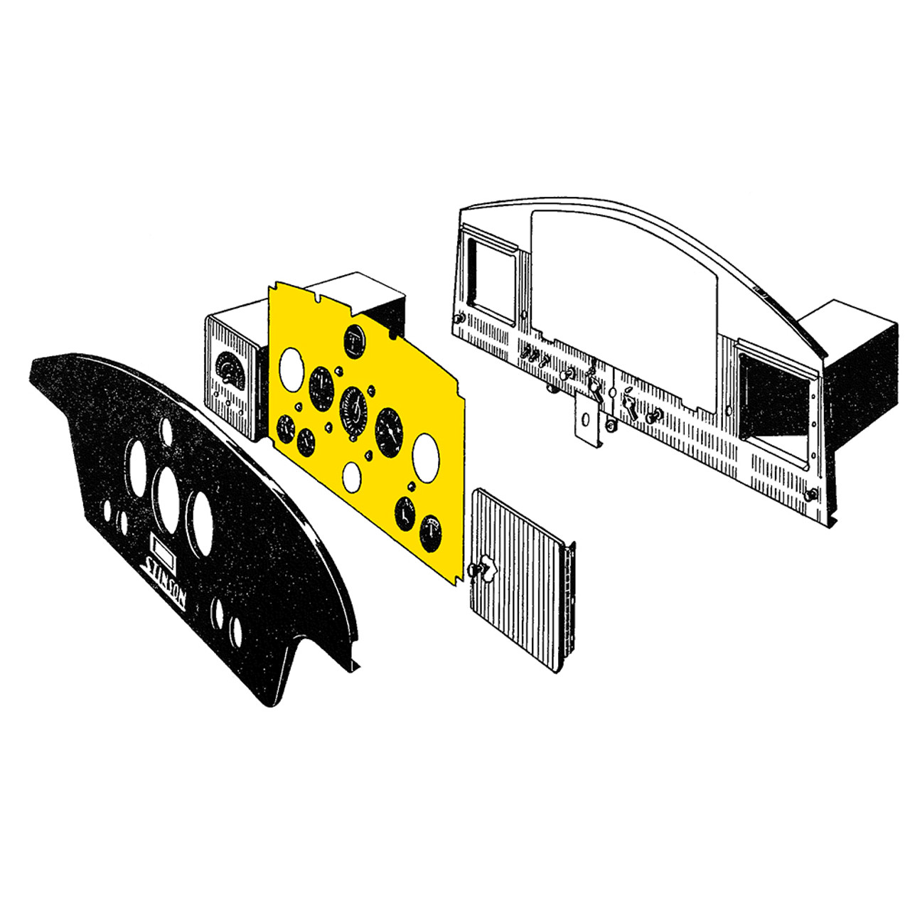 108-3032021-8   STINSON FLIGHT PANEL ASSEMBLY