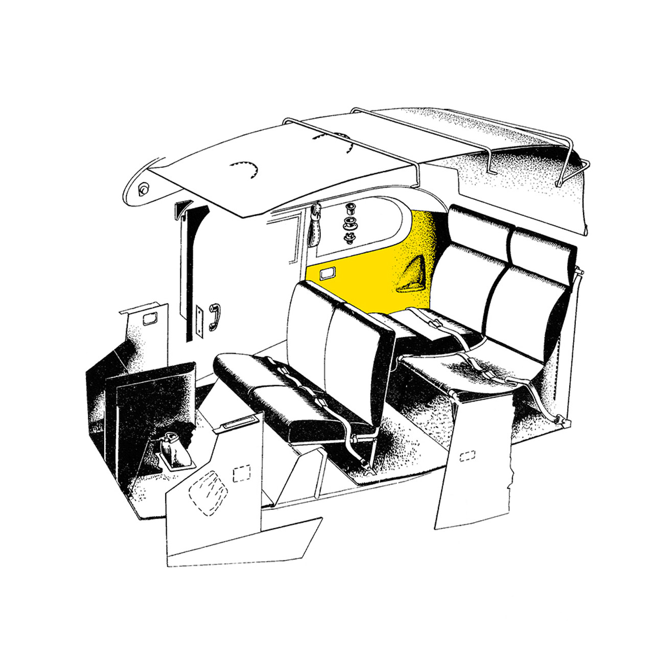 108-3091072   STINSON REAR, SIDE AND BACK PANEL