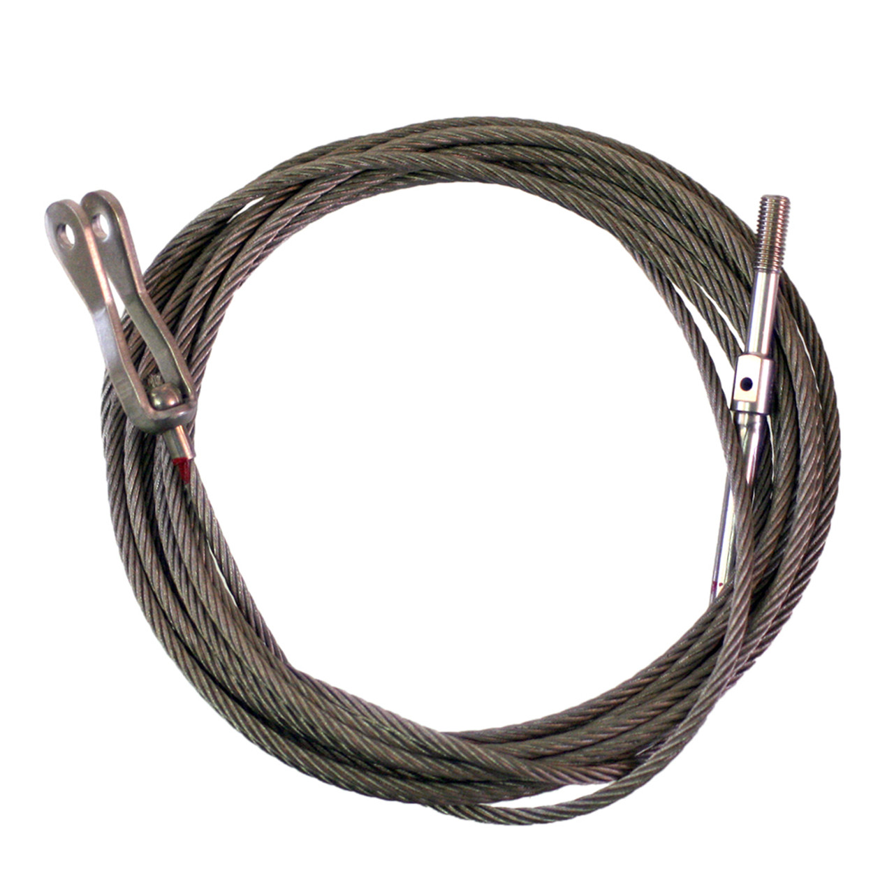 U0510105-124   UNIVAIR ELEVATOR CONTROL UPPER CABLE - FITS CESSNA