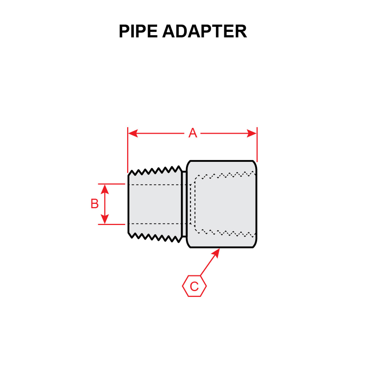 3200X4   WEATHERHEAD PIPE ADAPTER