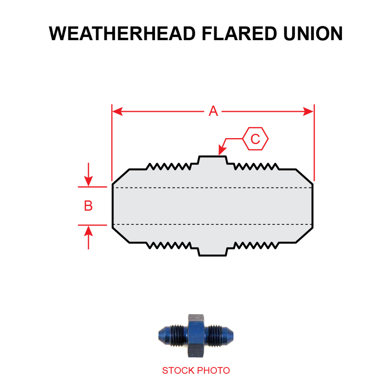 42X3   WEATHERHEAD FLARED UNION