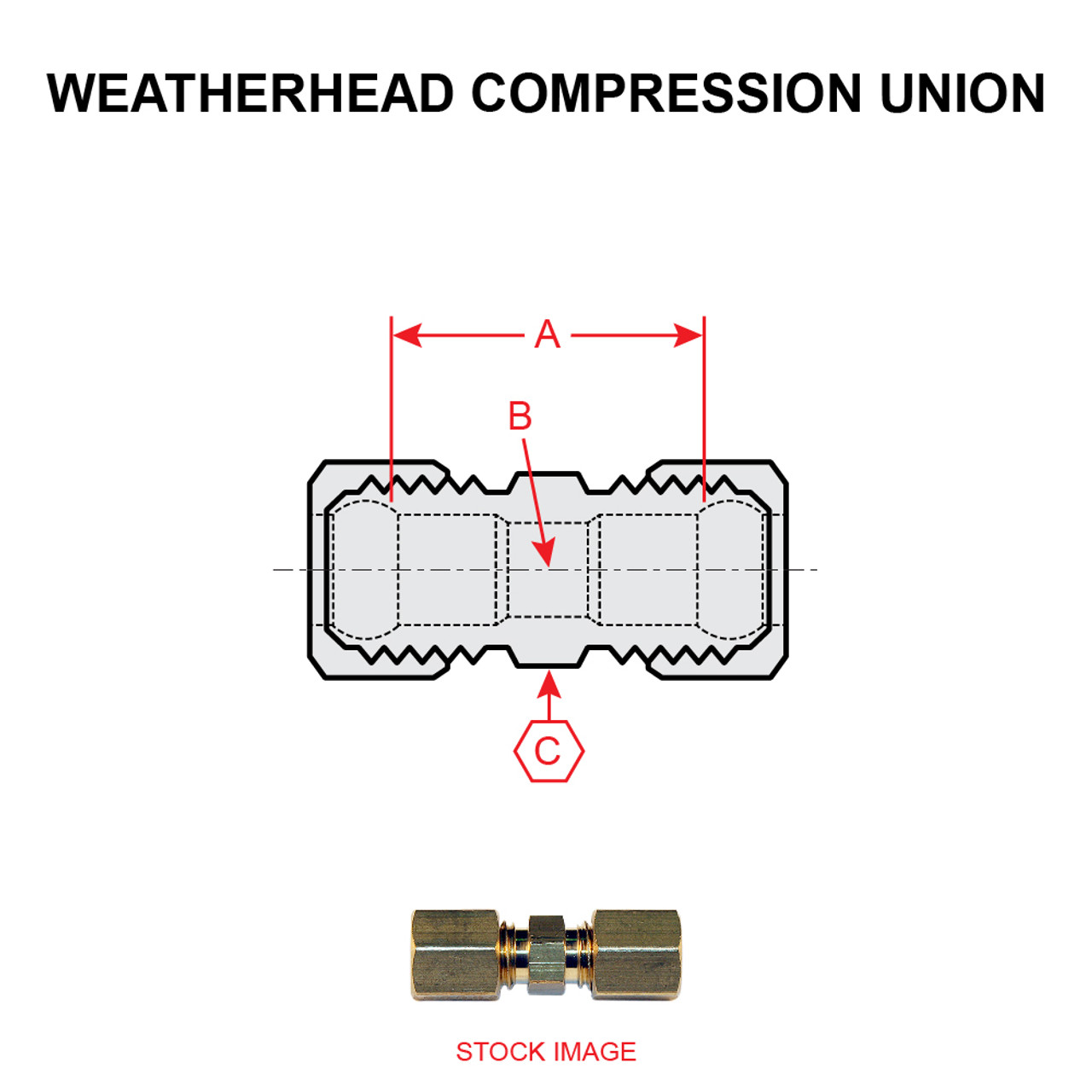 62X2   WEATHERHEAD COMPRESSION UNION