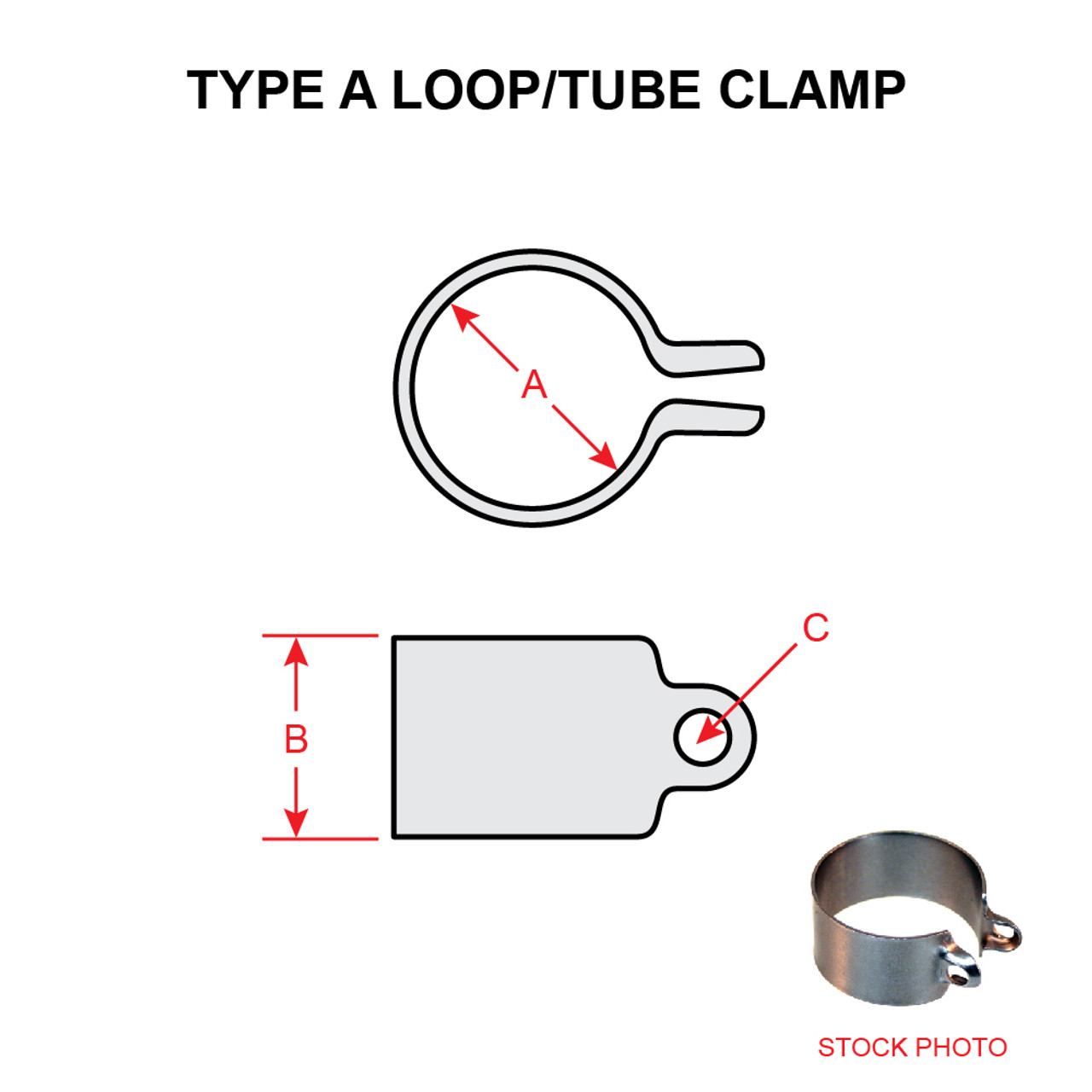 AN741-4   TUBE CLAMP - TYPE A