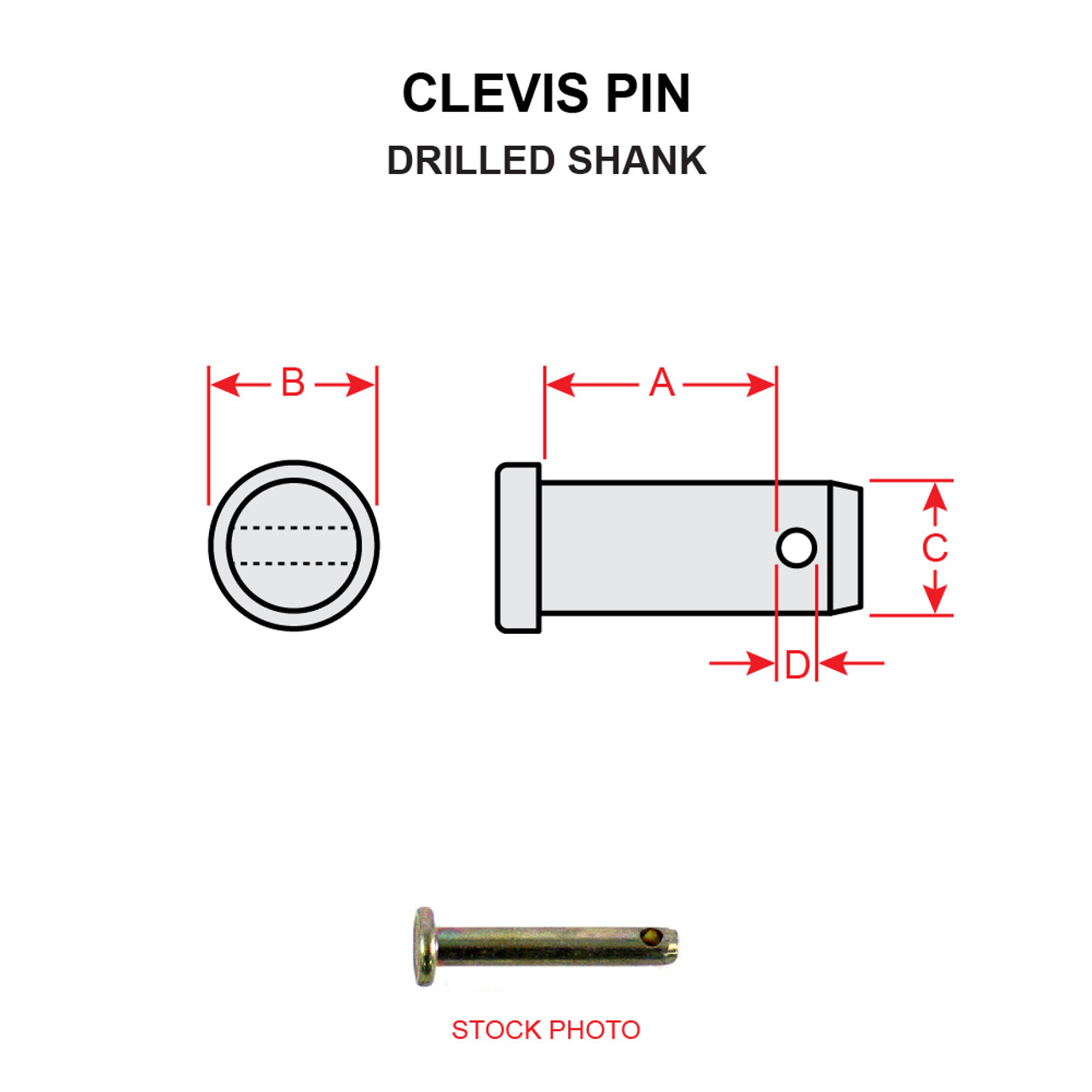 MS20392-1C19   CLEVIS PIN