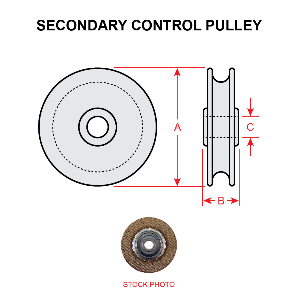 MS20219-4 SECONDARY CONTROL PULLEY - Univair Aircraft Corporation