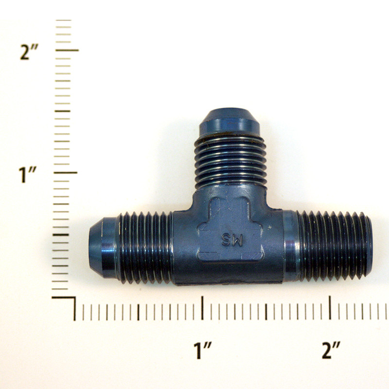 Tアイヌテクンペ AN826-6D PIPE TO TUBE TEE - PIPE THREAD ON RUN - Univair Aircraft