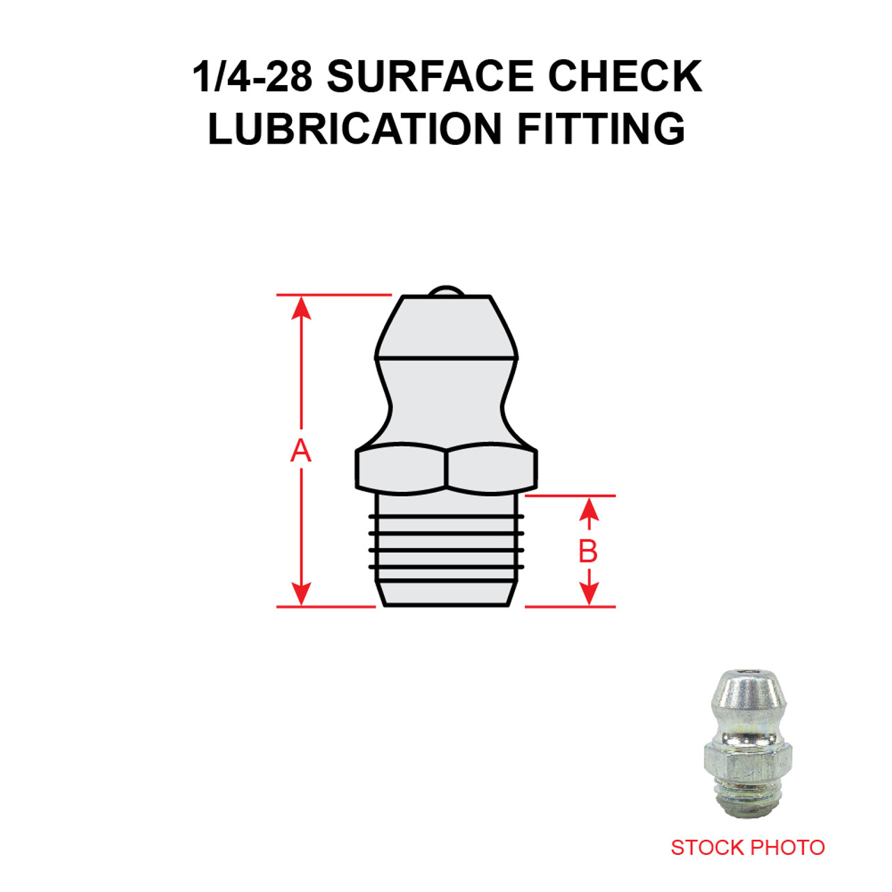 AS15002-1P STRAIGHT SURFACE CHECK LUBRICATION FITTING