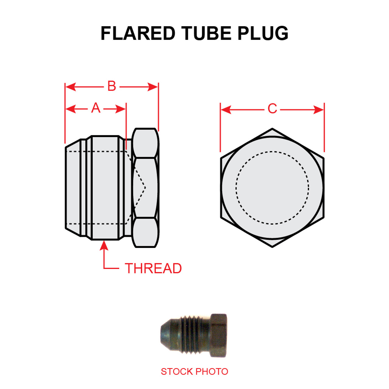 AN806-D6   FLARED TUBE PLUG