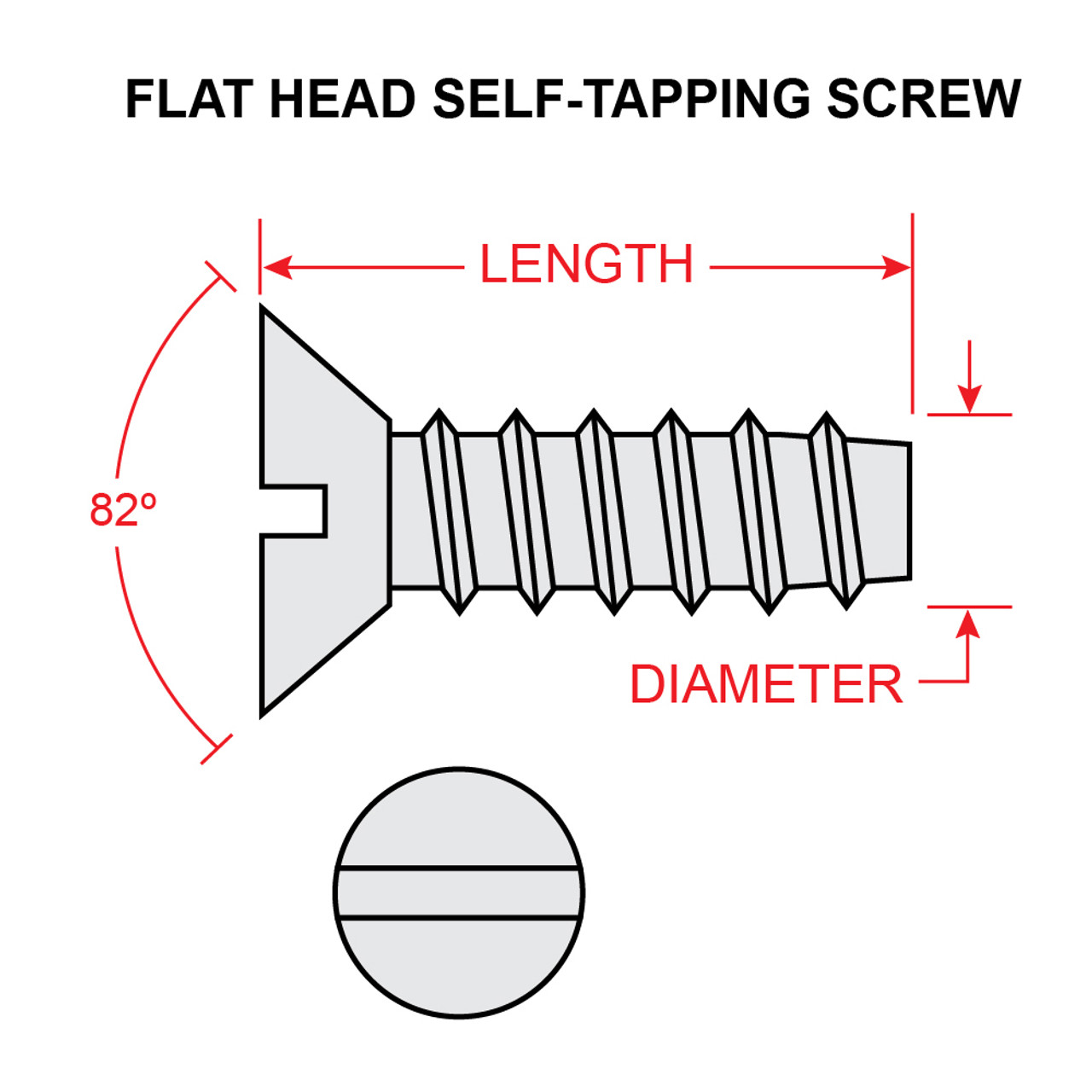 AN531-4-4   FLAT HEAD SELF-TAPPING SCREW