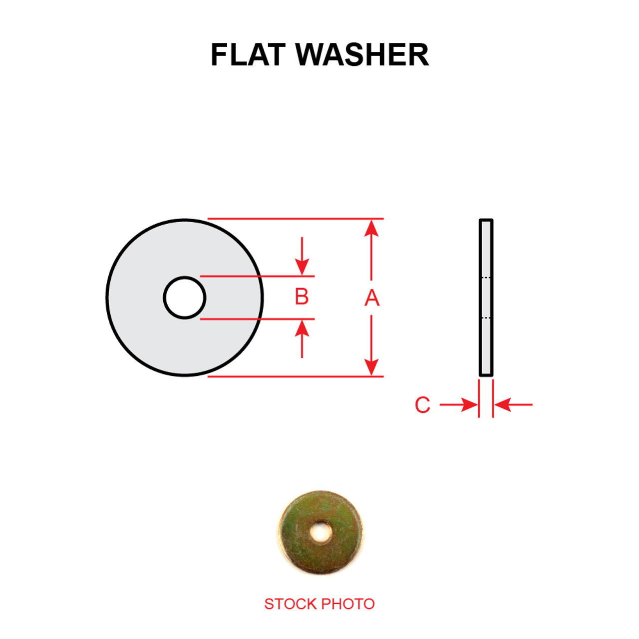 AN970-4   FLAT WASHER