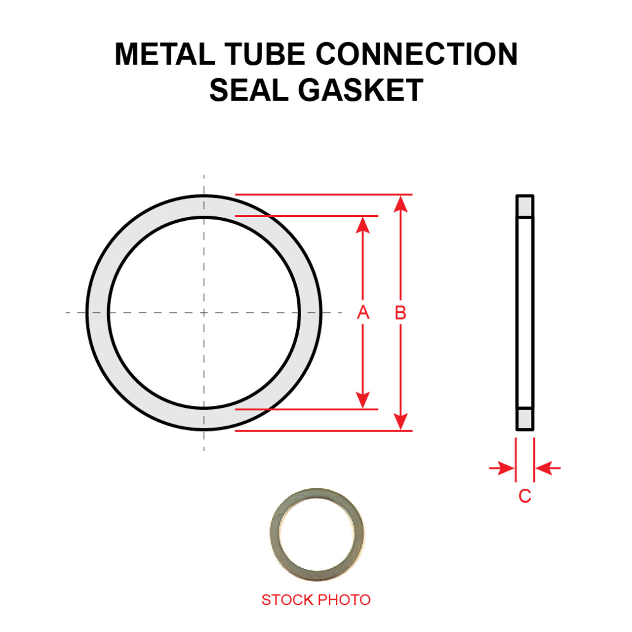 AN901-10A   METAL TUBE CONNECTION SEAL GASKET
