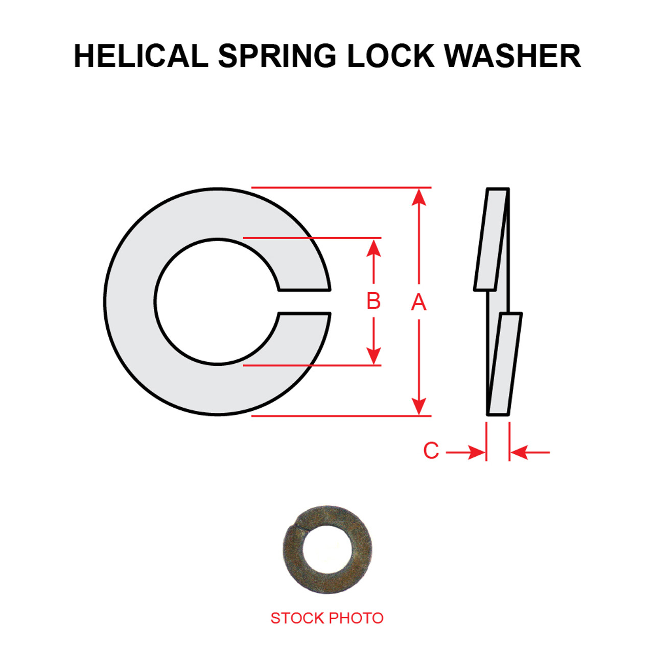 AN935-716L   SPRING LOCK WASHER - LIGHT