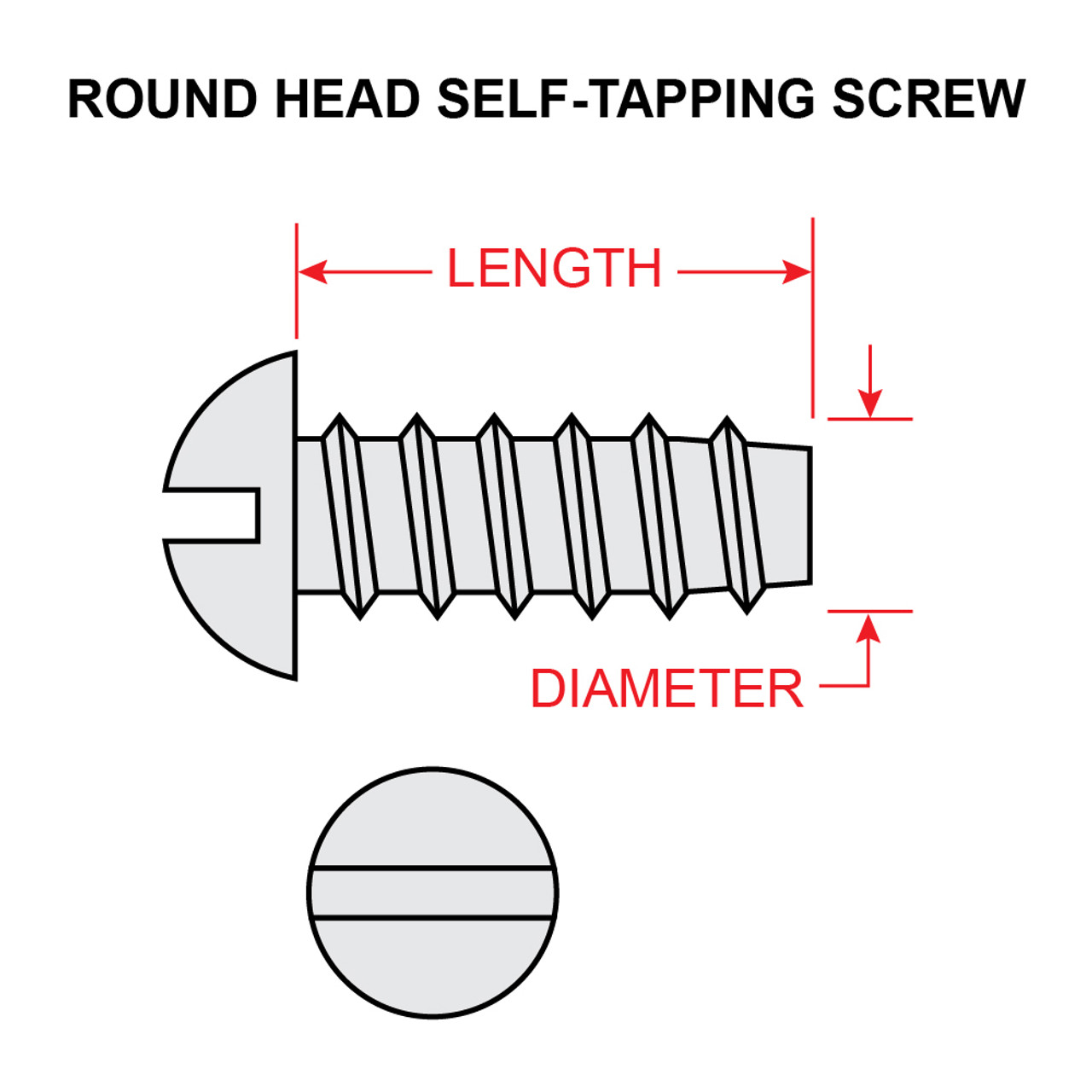 AN530-10-12   ROUND HEAD SELF-TAPPING SCREW