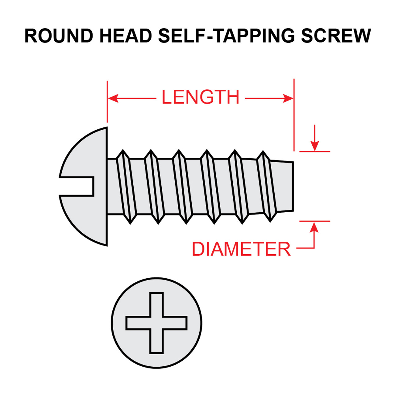 AN530-4R8   ROUND HEAD SELF-TAPPING SCREW