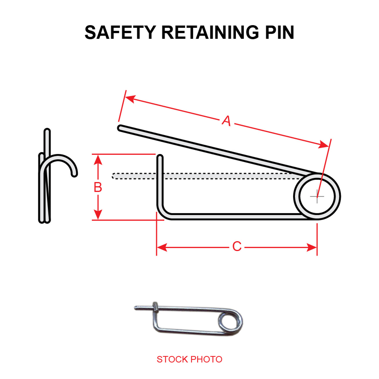 AA55488-2   SAFETY RETAINING PIN