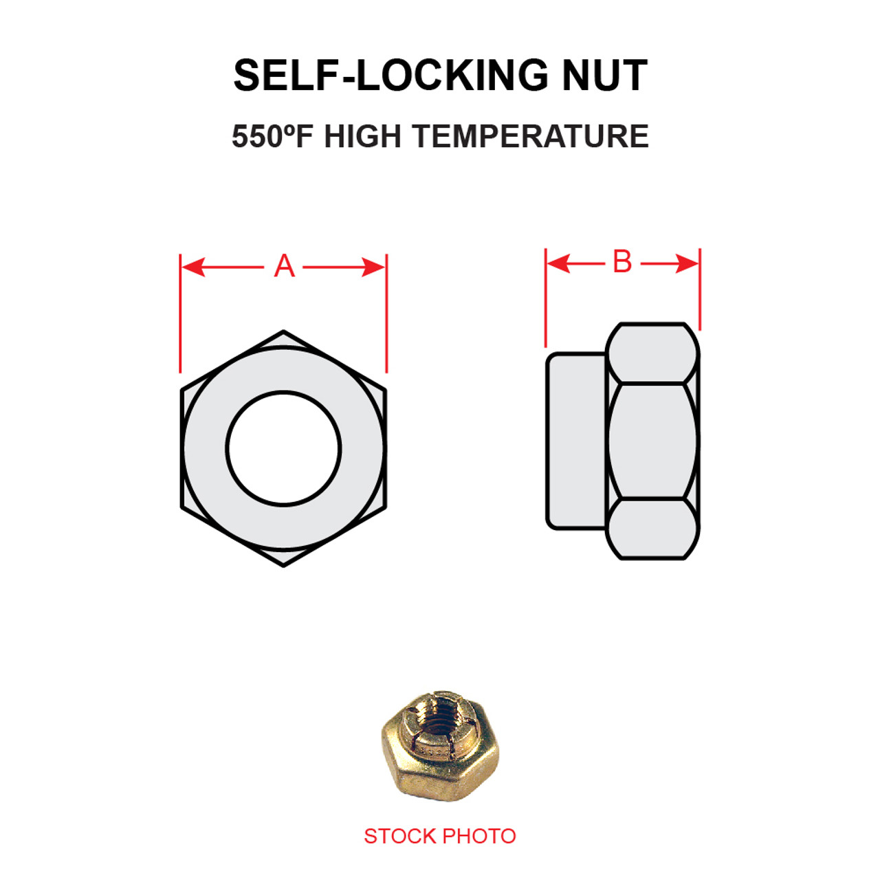 AN363-1018   SELF-LOCKING NUT (HIGH TEMPERATURE)