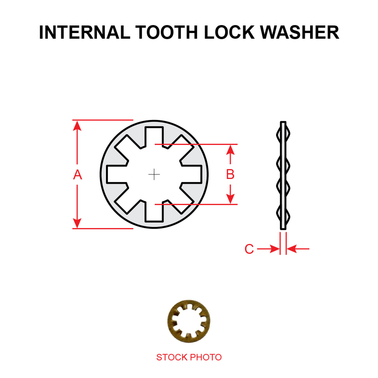 AN936A4 INTERNAL TOOTH LOCK WASHER