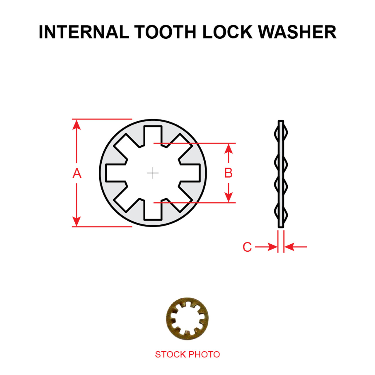 AN936A816 INTERNAL TOOTH LOCK WASHER