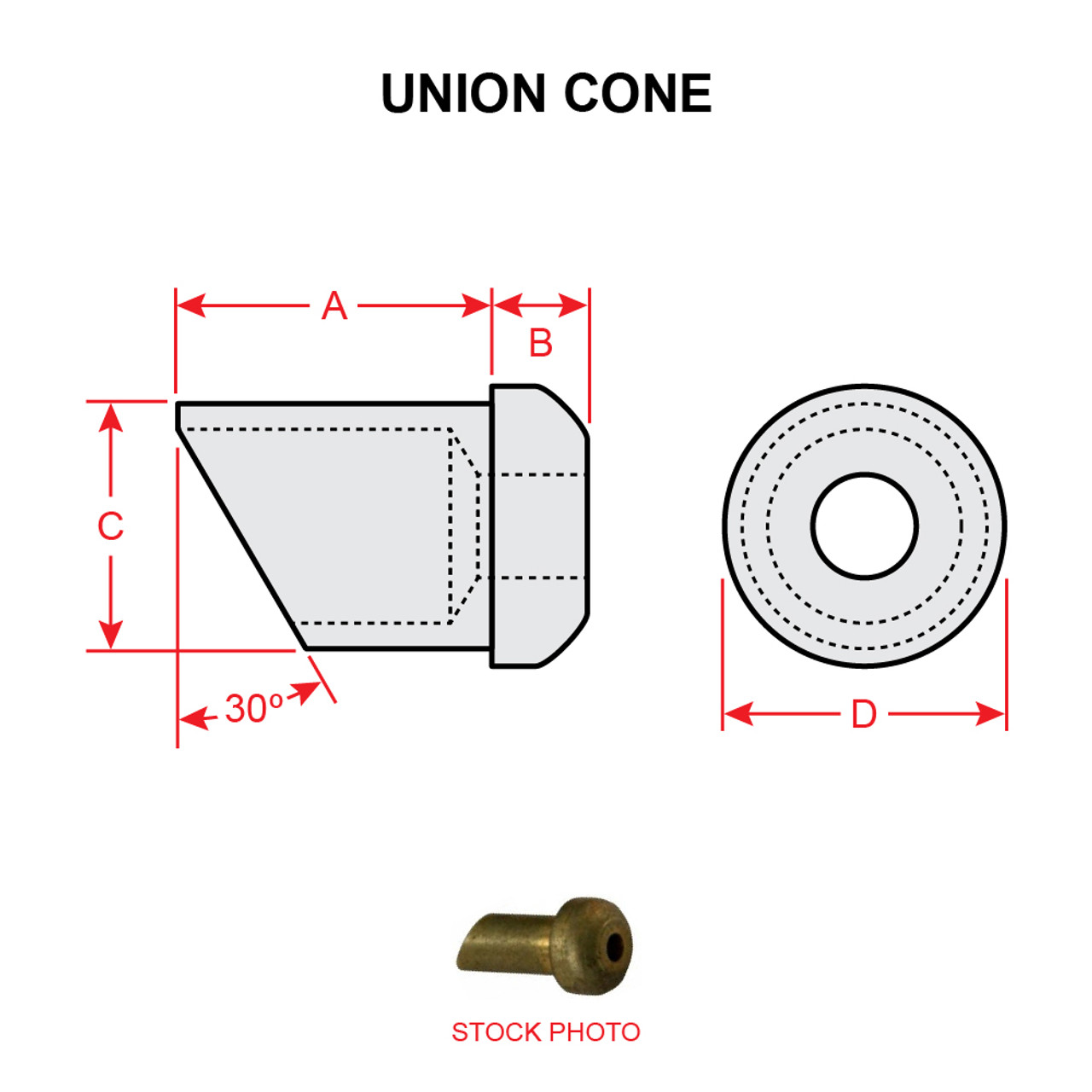 AN800-3   UNION CONE