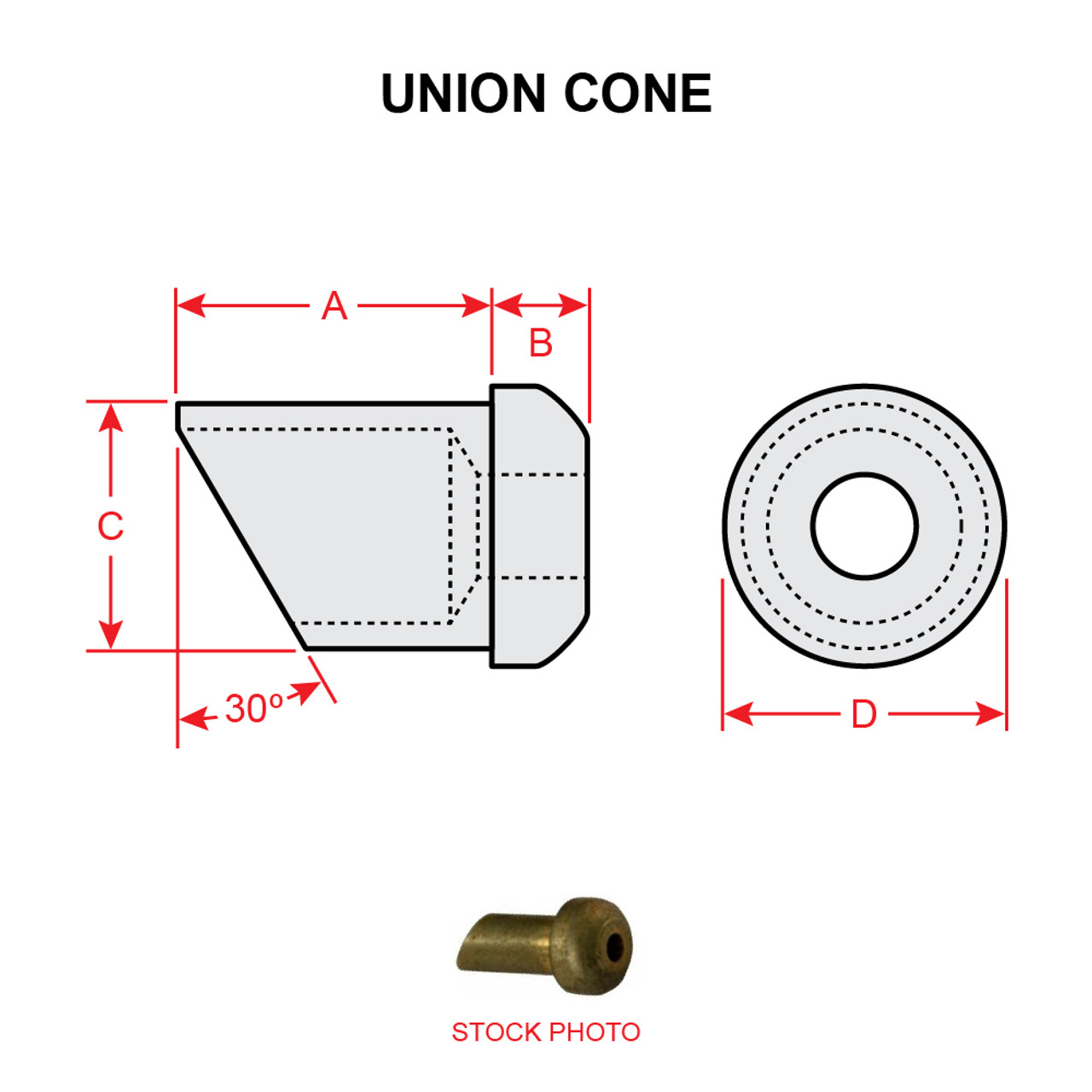 AN800-4   UNION CONE
