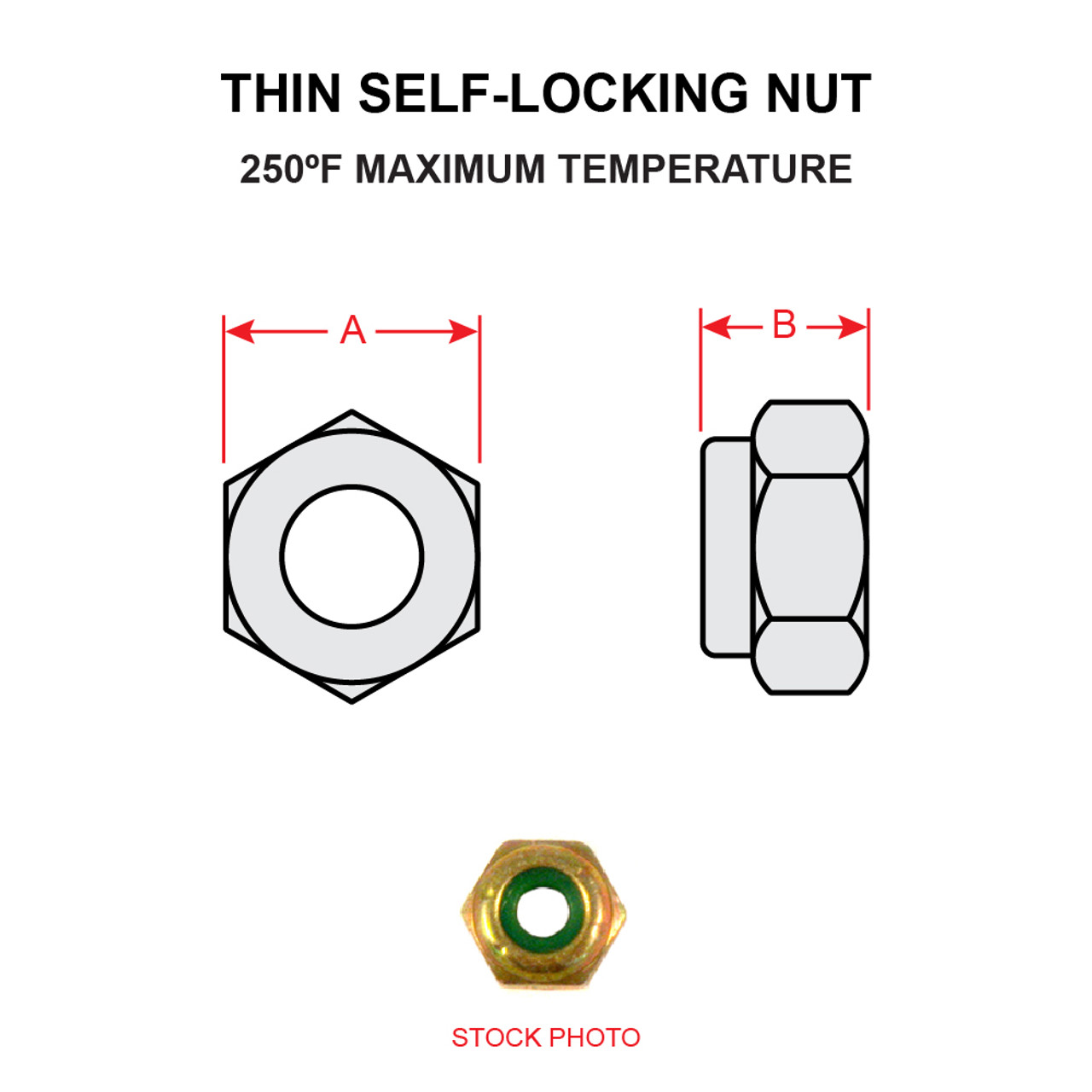 AN364-428   THIN SELF-LOCKING NUT