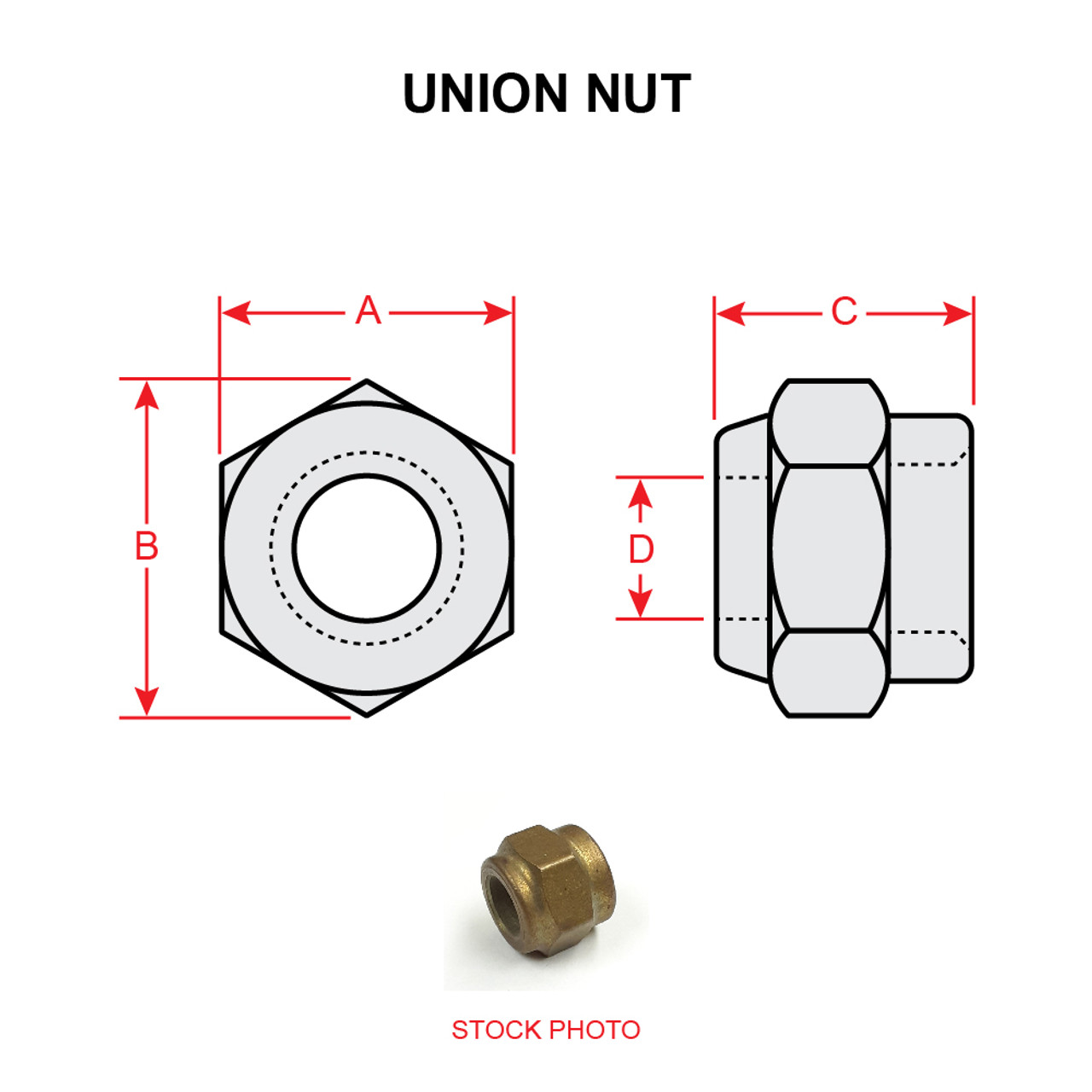 AN805-2   UNION NUT