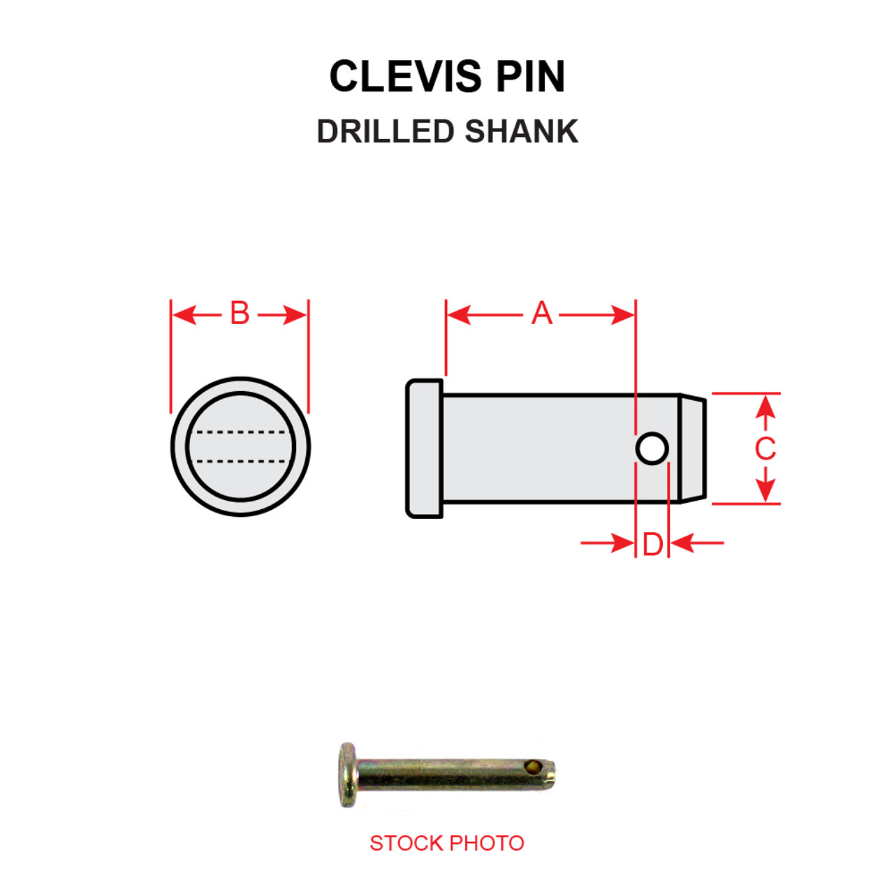 MS20392-1C57   CLEVIS PIN