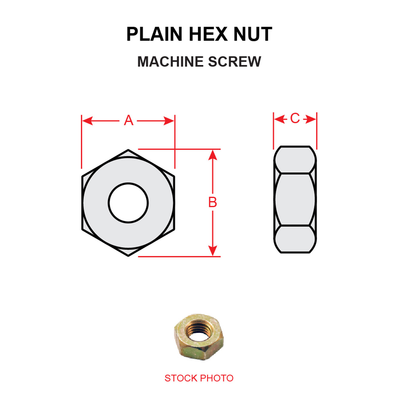 MS35649-2252   PLAIN HEX NUT