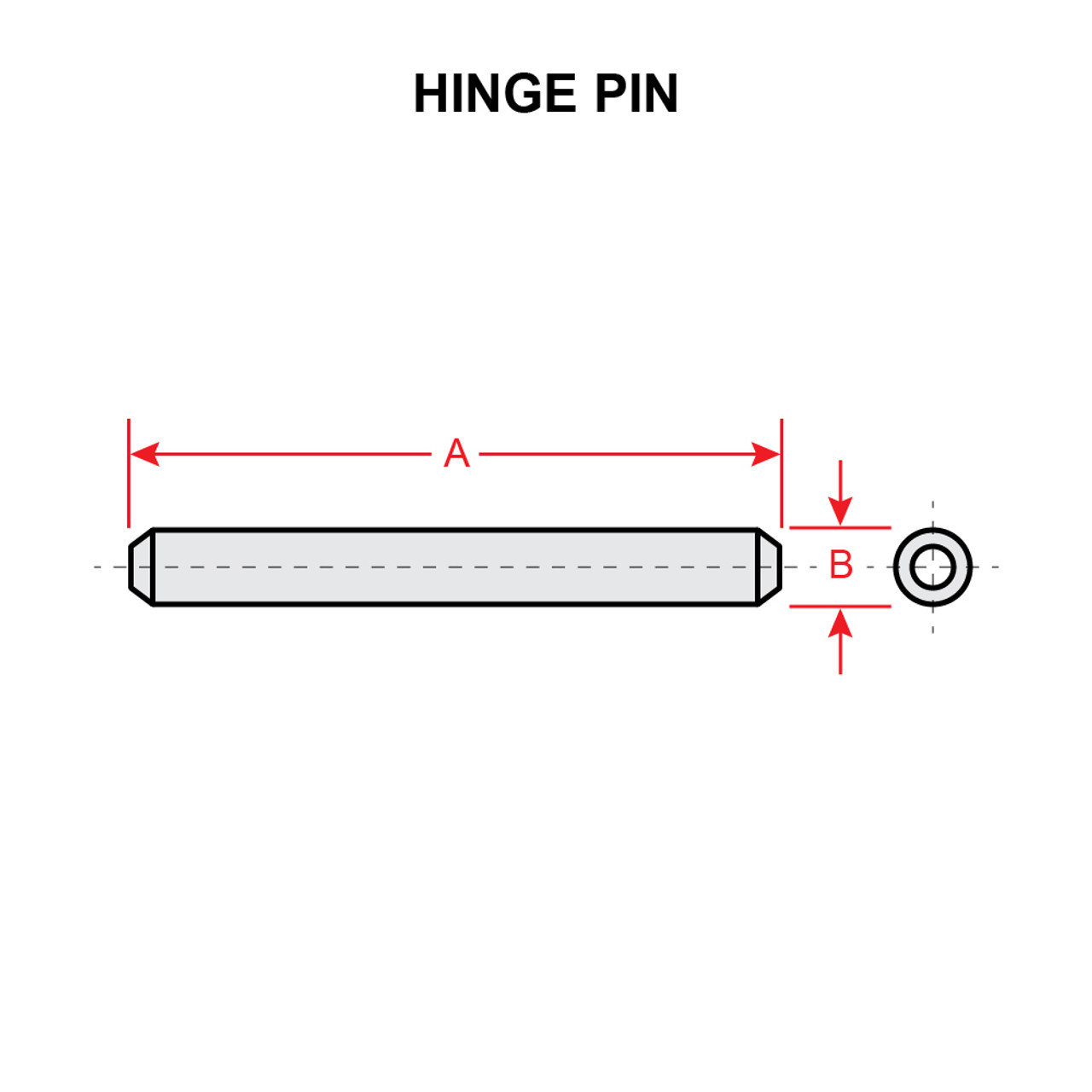 MS20253-P2   HINGE PIN