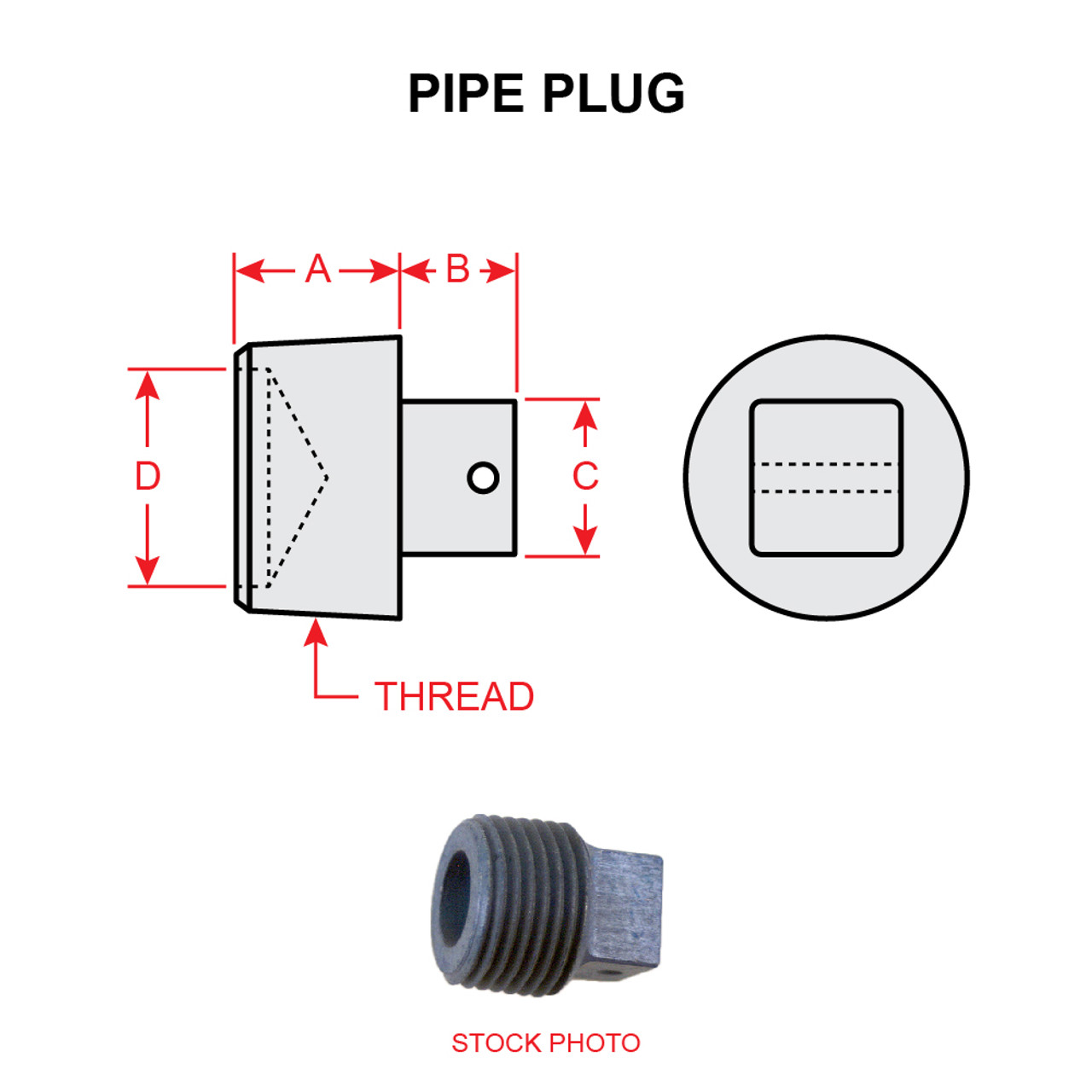 MS20913-3D   PIPE PLUG