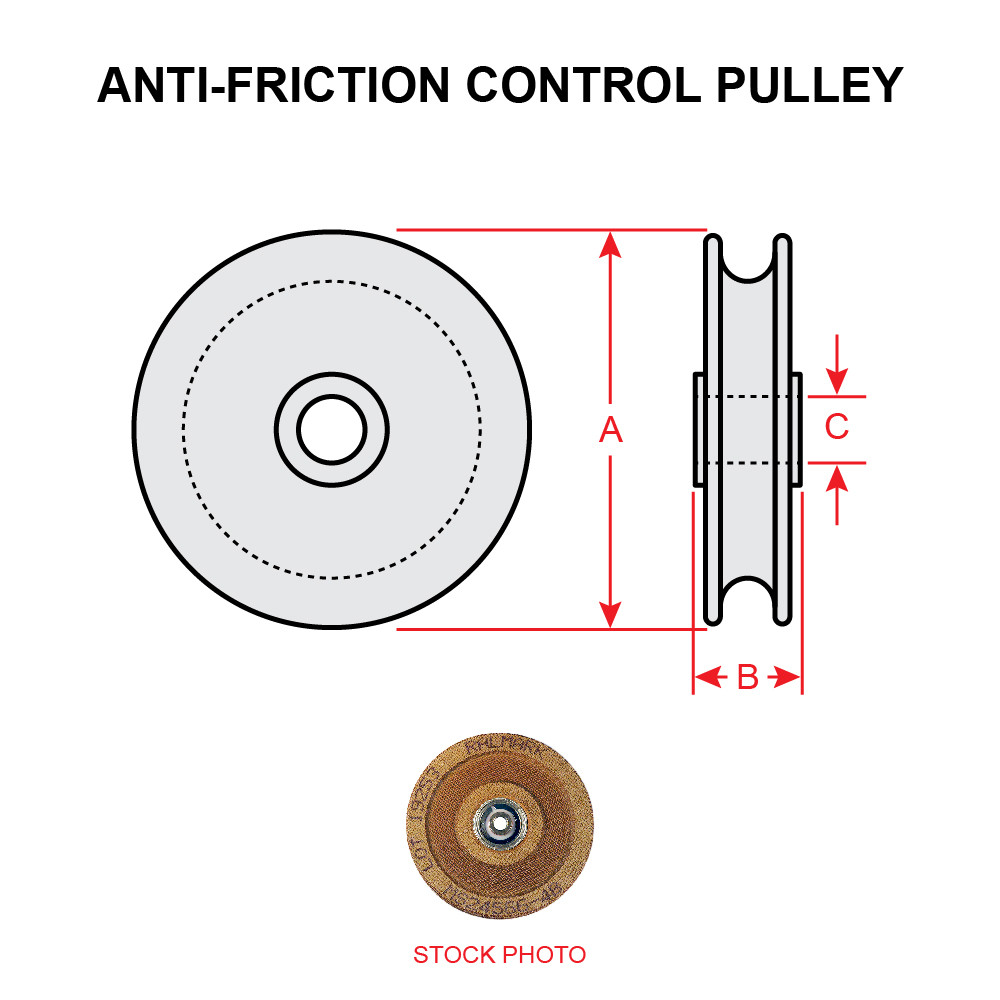 MS24566-1B ANTI-FRICTION CONTROL PULLEY - Univair Aircraft Corporation