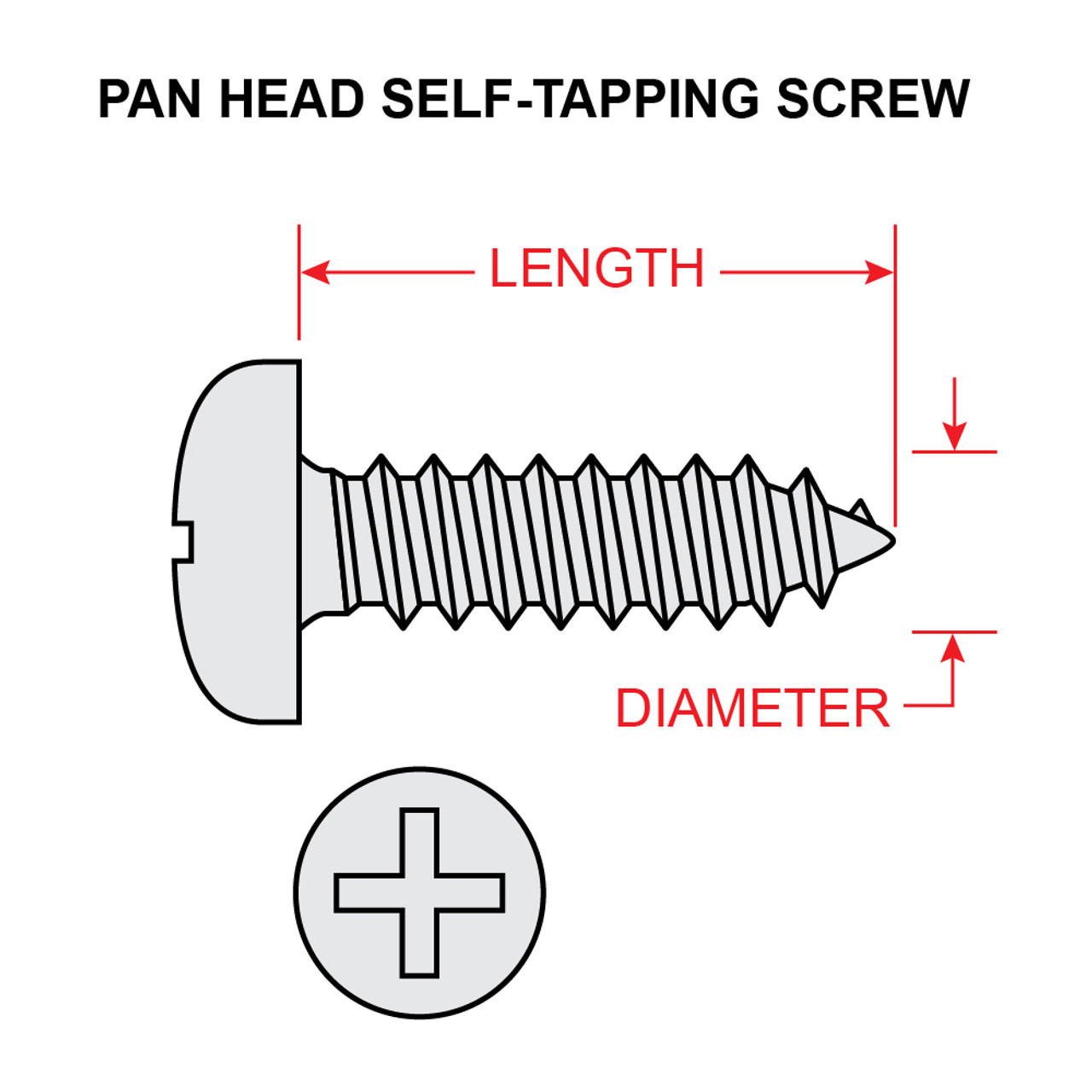 MS51861-12   PAN HEAD SELF-TAPPING SCREW