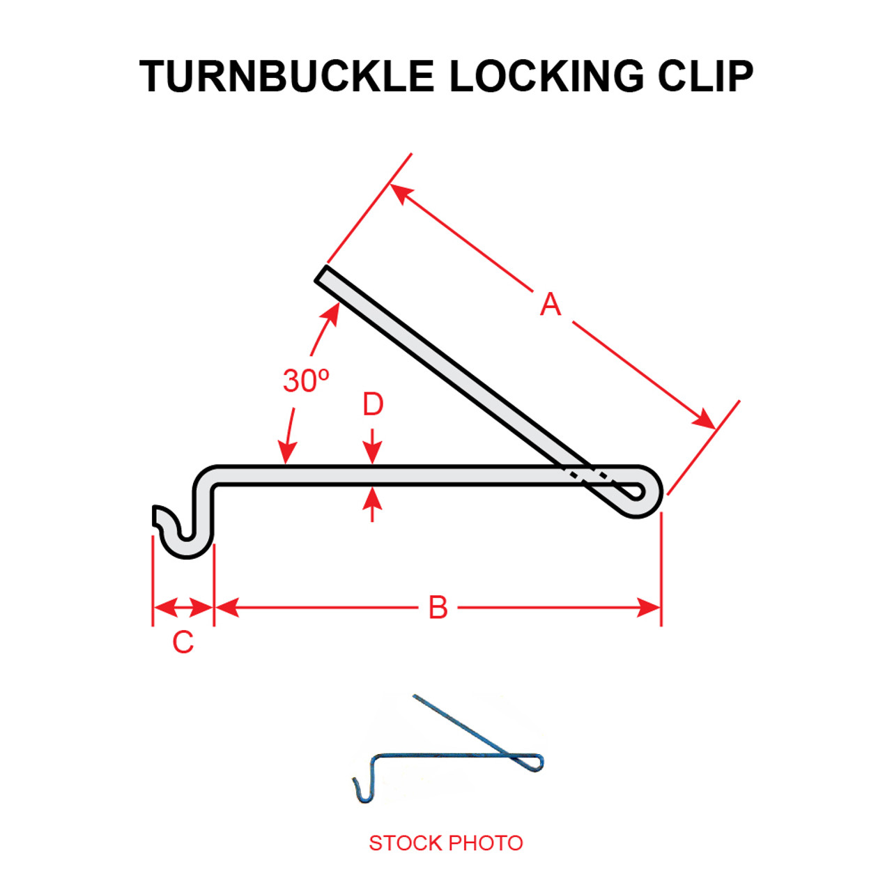MS21256-1   TURNBUCKLE SAFETY CLIP