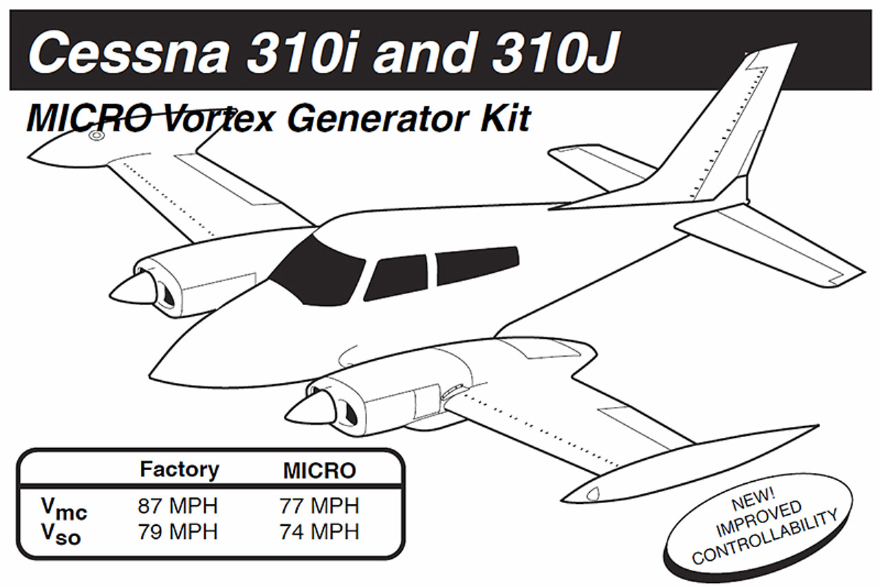 VG5025   MICRO VORTEX GENERATOR KIT - CESSNA 310G-J