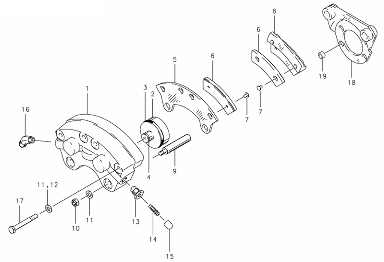 030-05400   CLEVELAND BRAKE ASSEMBLY