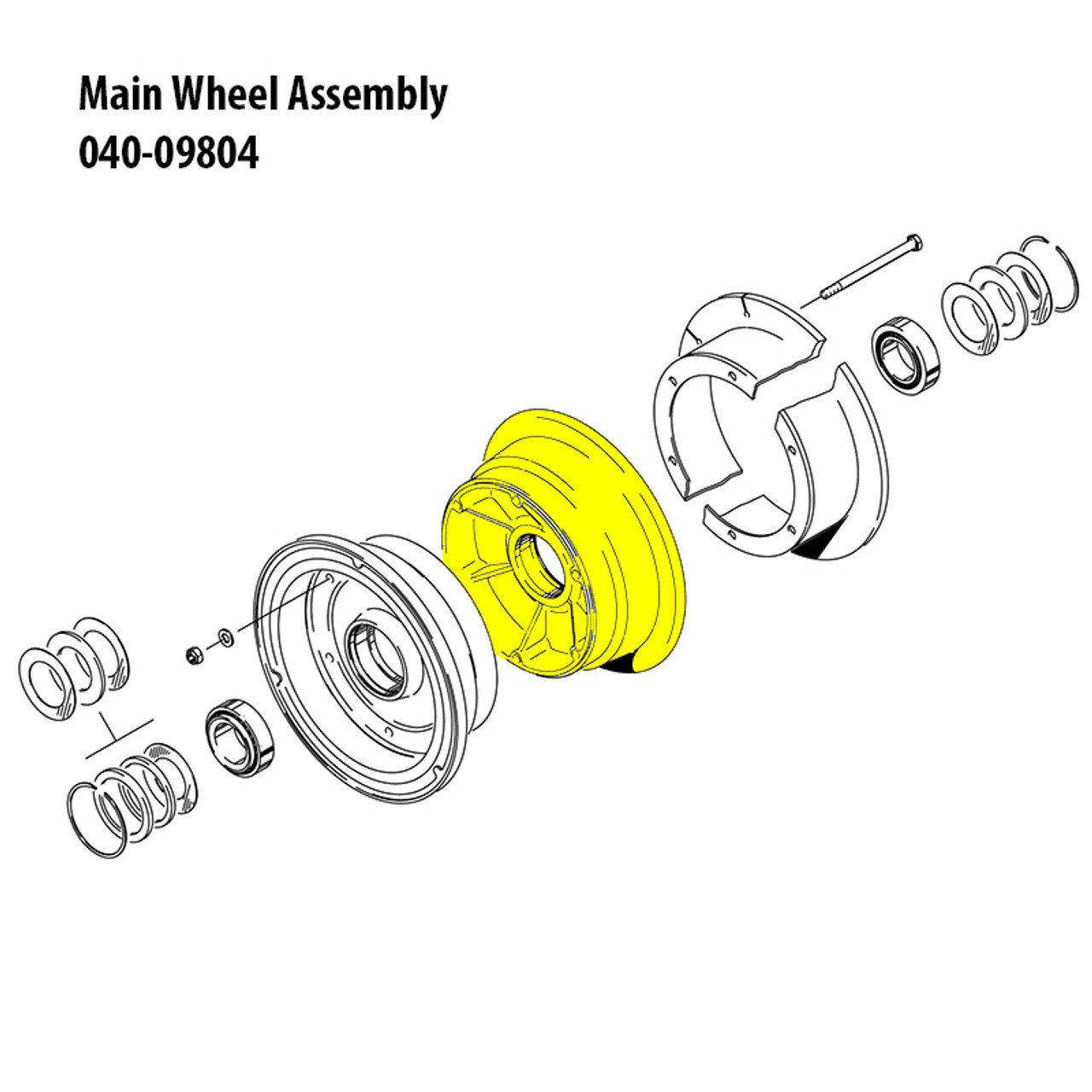 161-02300   CLEVELAND INNER WHEEL HALF ASSEMBLY