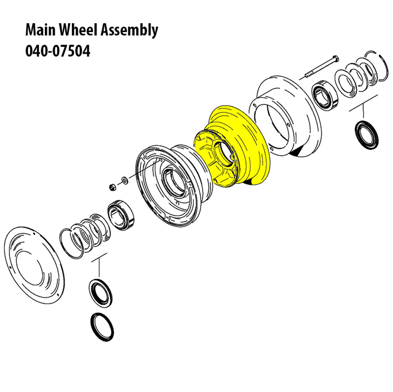 161-03000   CLEVELAND INNER WHEEL HALF ASSEMBLY