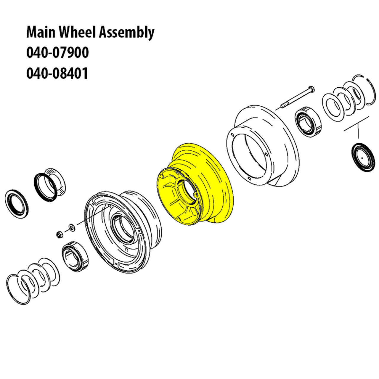 161-03000   CLEVELAND INNER WHEEL HALF ASSEMBLY