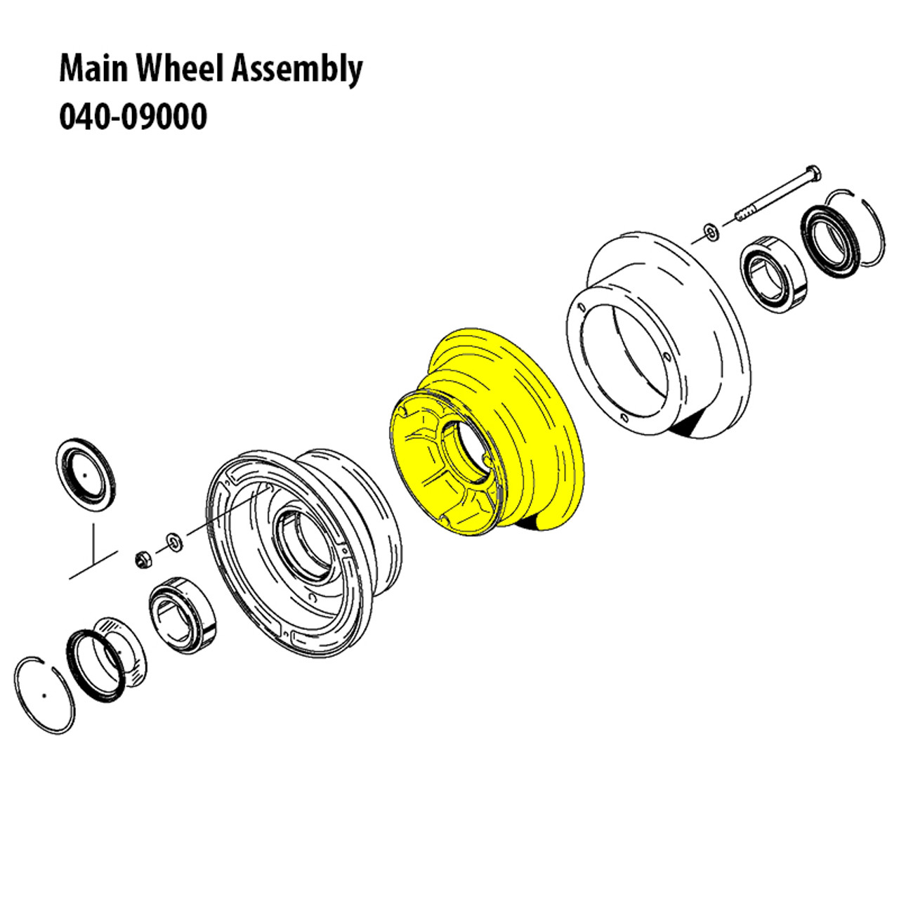 161-03000   CLEVELAND INNER WHEEL HALF ASSEMBLY