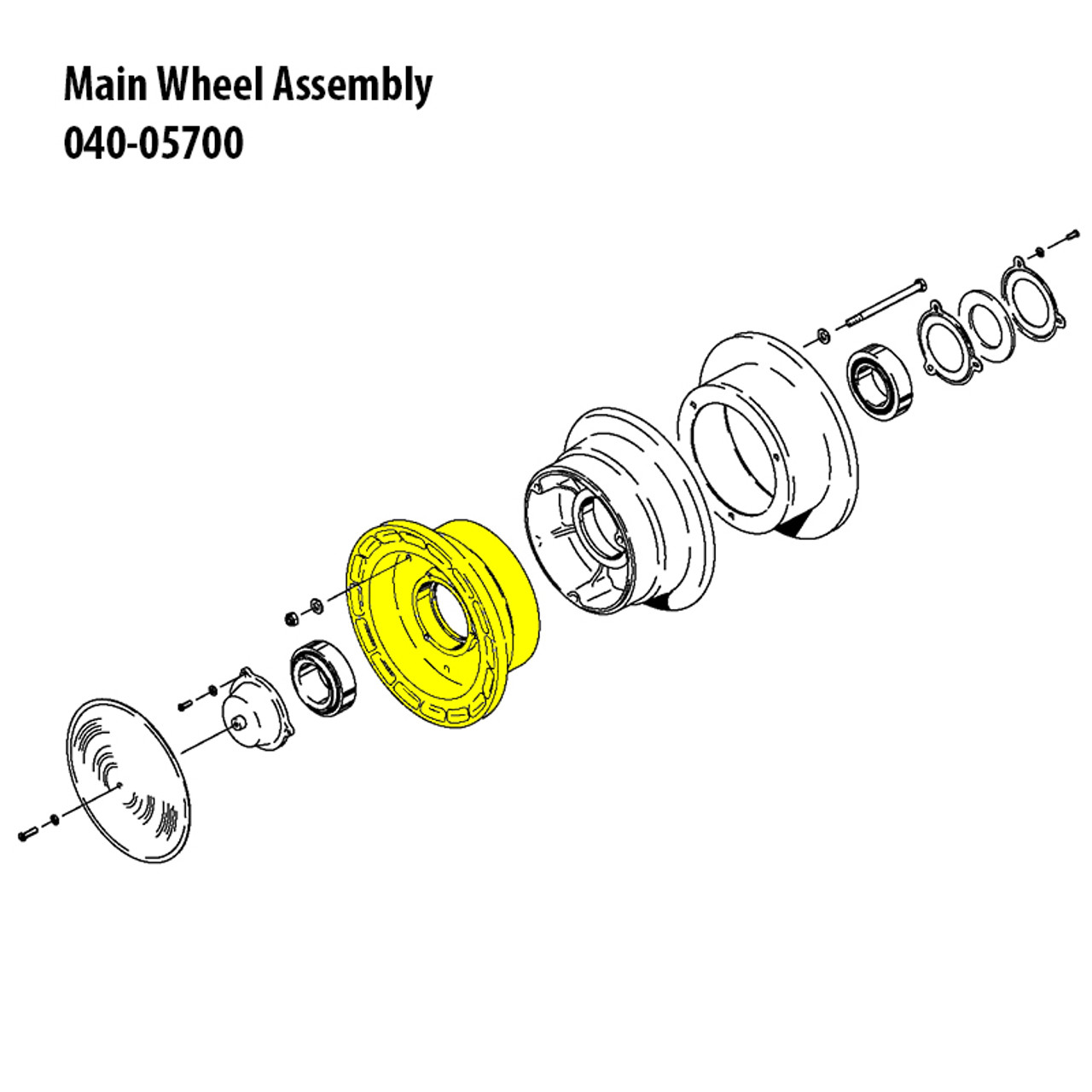 162-01000   CLEVELAND OUTER WHEEL HALF ASSEMBLY